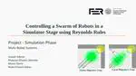 Controlling a Swarm of Omnidirectional Robots in a Simulator Using Reynolds’ Rules