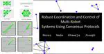 Robust Coordination and Control of Multi-Robot Systems Using Consensus Protocols